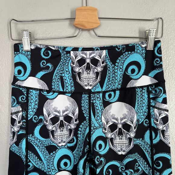 Constantly Varied Gear CVG Women's Size M Kraken Full Length Leggings Blue White - Picture 4 of 10